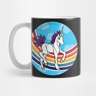 Rainbow Unicorn v12 — Dancing Uniquorn Illustration series Mug